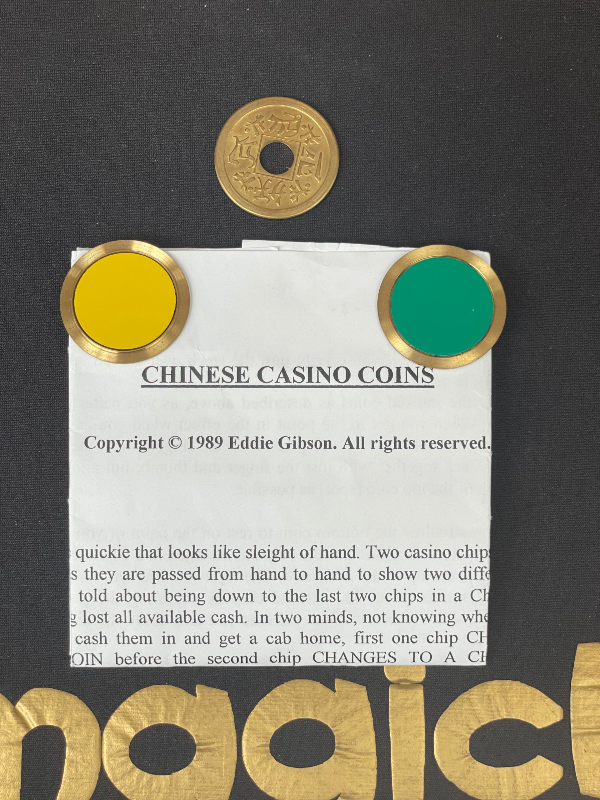Chinese Casino Coins By Eddie Ginson